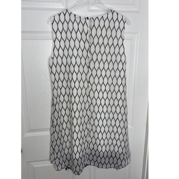 Irene Klairie Silk-Blend Sleeveless Shift Mini Dress Sz 40 - Picture 10 of 16